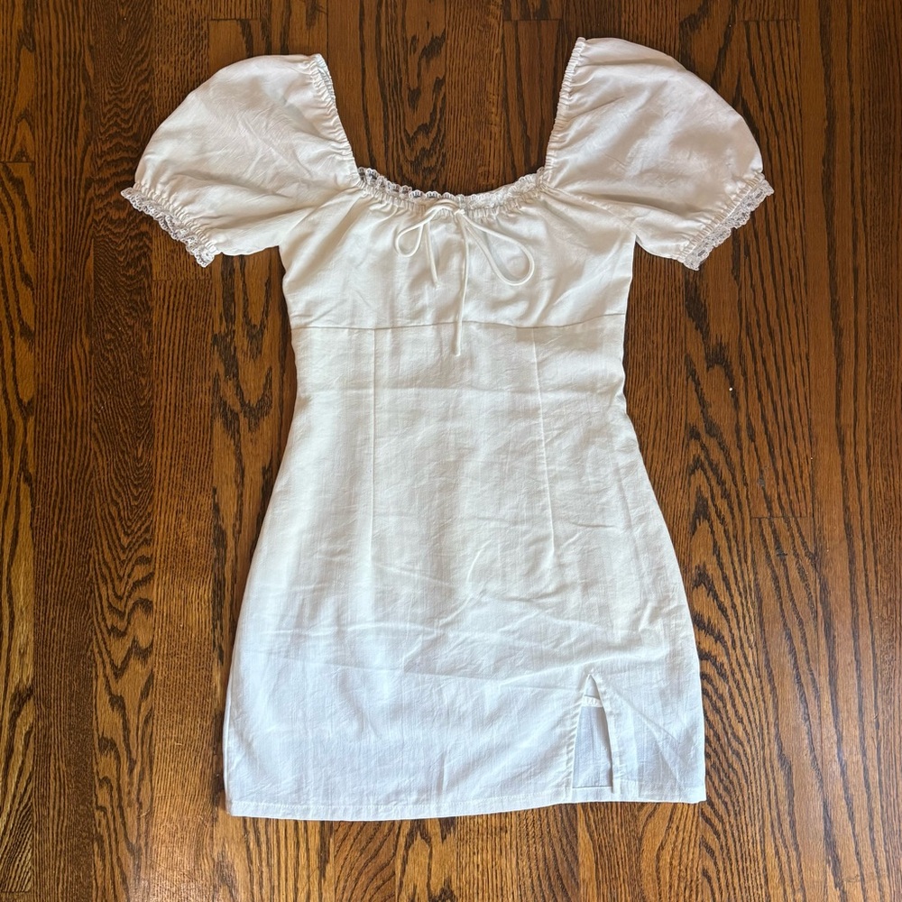 Princess Polly Women’s Love Lies White Mini Dress Size 2
